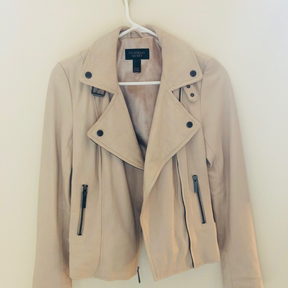 🌵💕🌈 Nude Genuine Leather Jacket